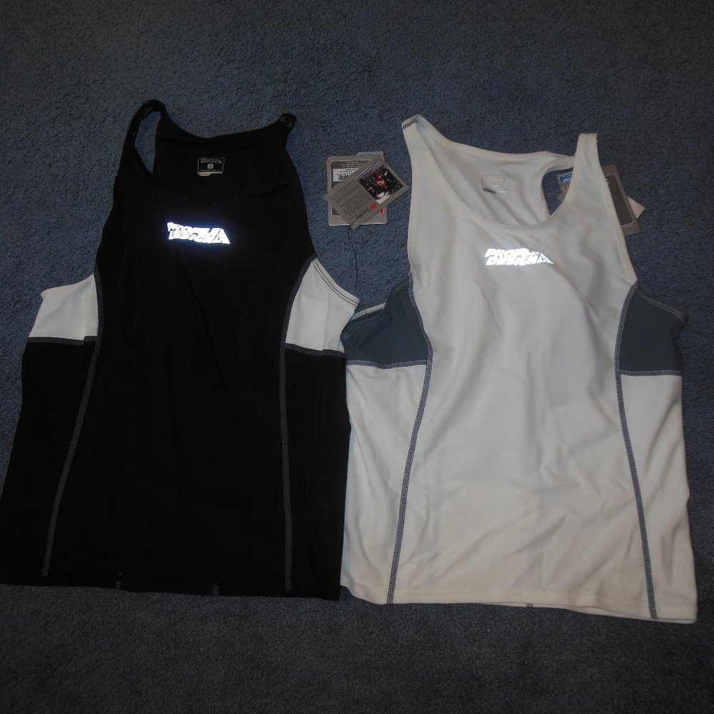 NWT Profile Design Set Of 2 Small Triathlon Cycling Shirts Jerseys Black White